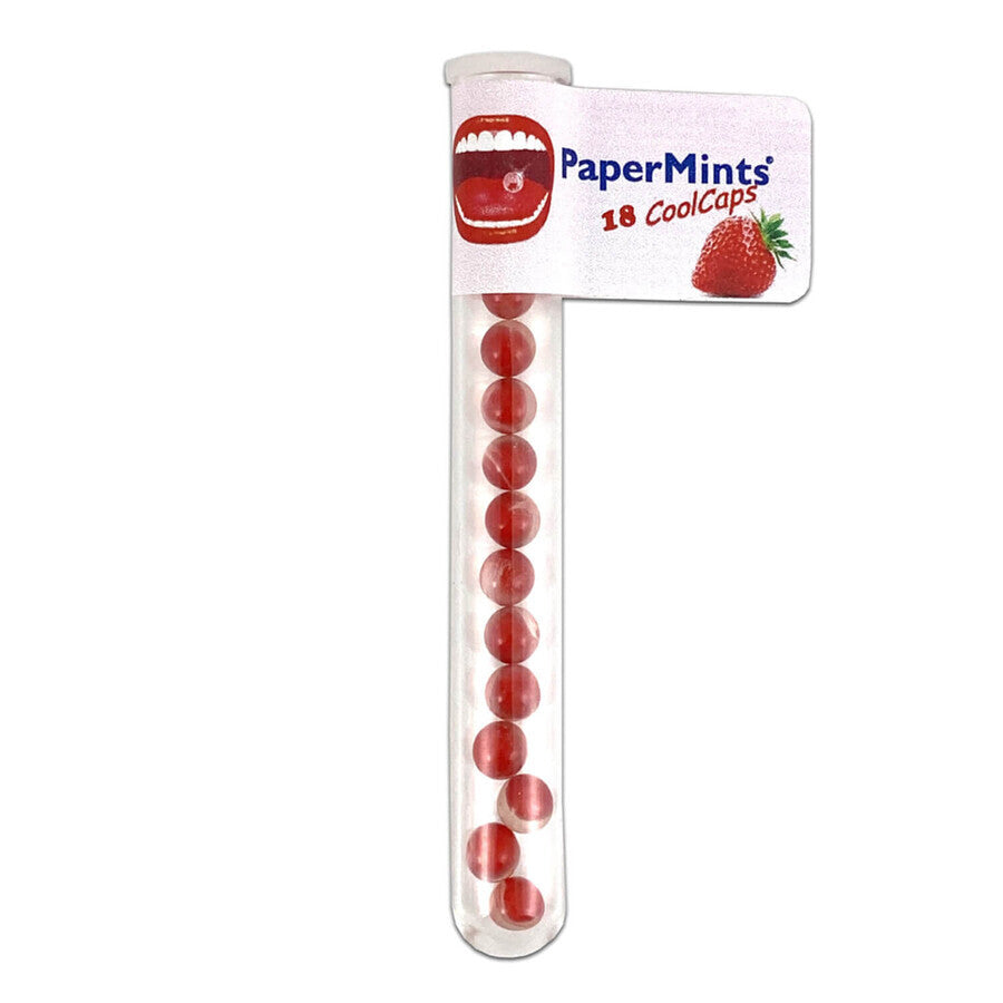 Papermints CoolCaps Tube Strawberry - 18 Stück