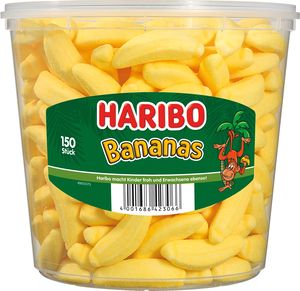 Bananes Haribo RD, paquet de 150
