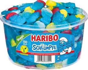 Haribo RD Les Schtroumpfs, 150 unités, légumes