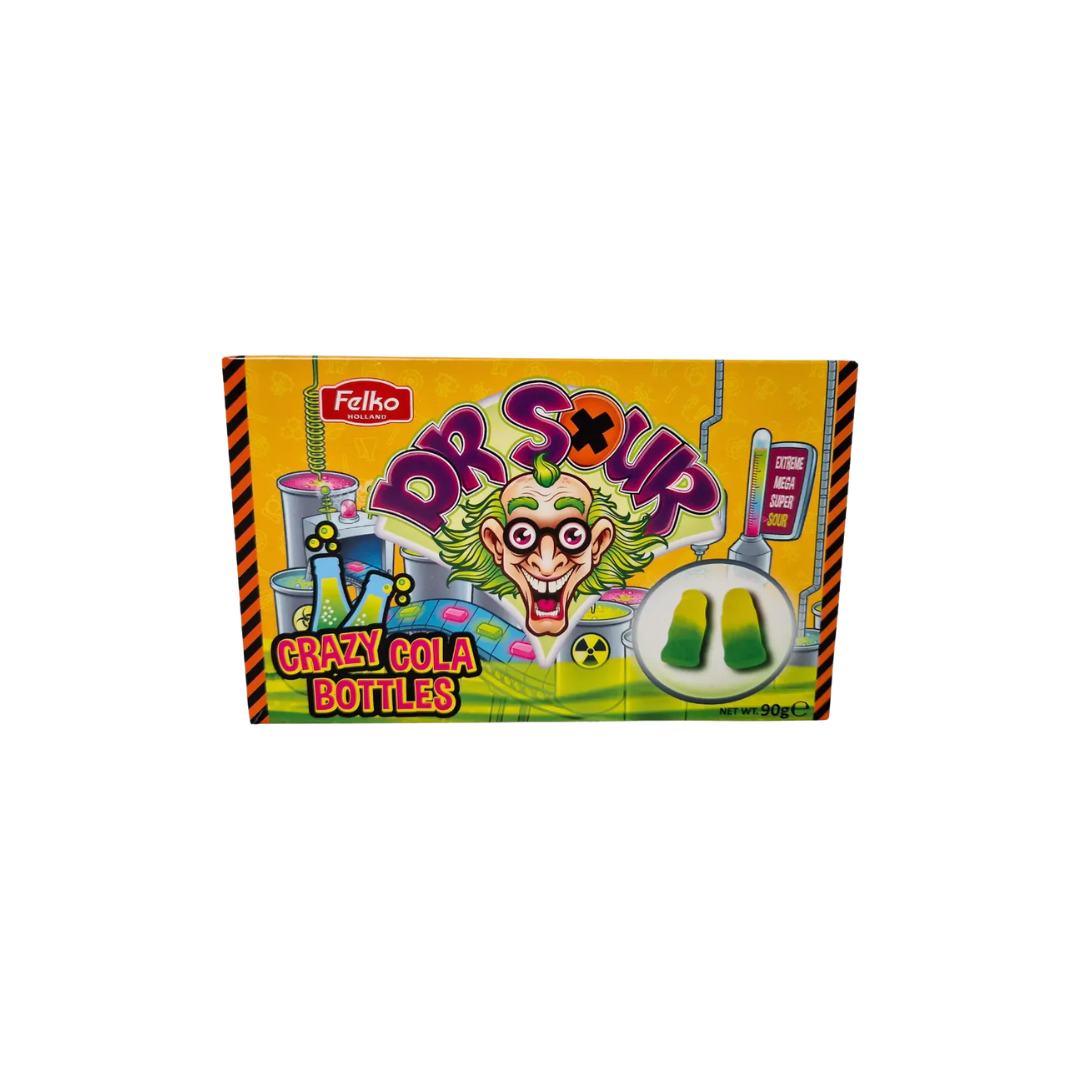 Bouteilles de Dr Sour Crazy Cola 90 g