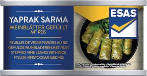 Feuilles de vigne farcies au riz ESAS 400g