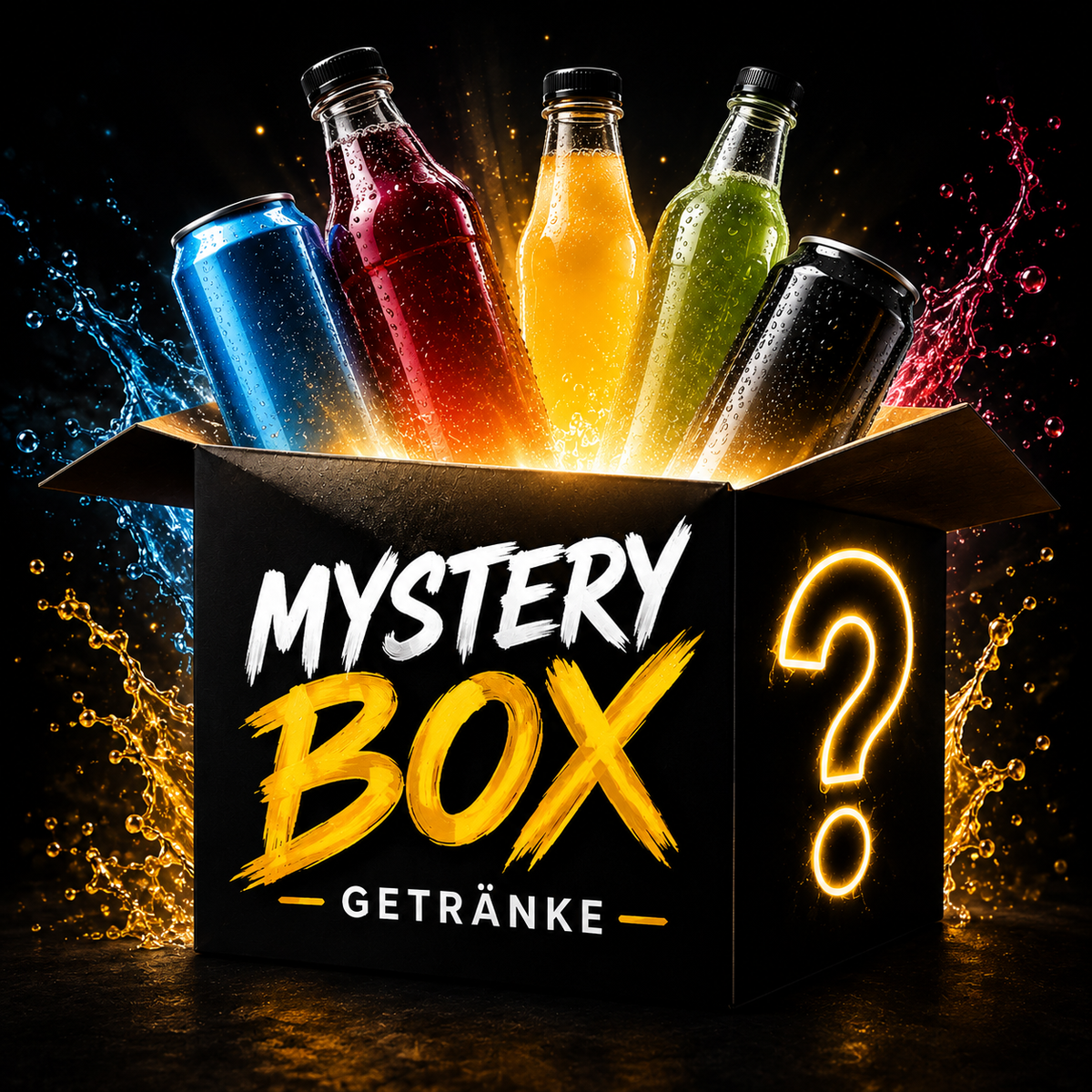 Getränke Mystery Box – Verschiedene Sorten Überraschungspaket