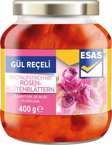 ESAS Brotaufstrich mit Rosenblütenblättern 400g