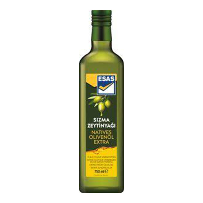 Huile d'olive extra vierge ESAS en bouteille de 750 ml