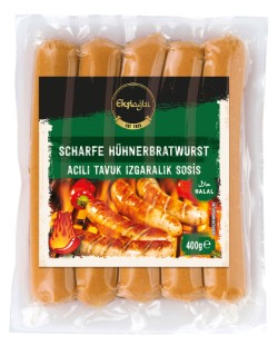 Eksioglu Sosis - Scharfe Hühnerbratwurst 400g MHD 19.05.2026