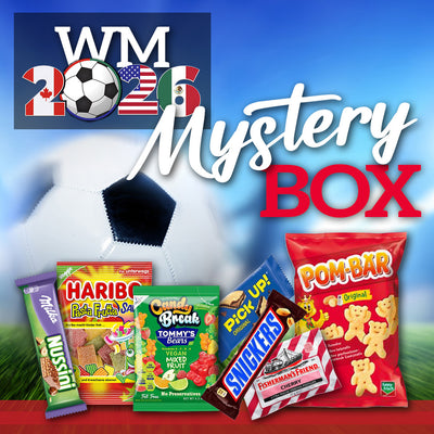 WM Mystery Box: Überraschungspaket mit Schokolade, Riegeln & Snacks